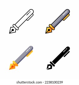 
Fountain pen for school use and design.