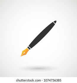 fountain pen and signature icon