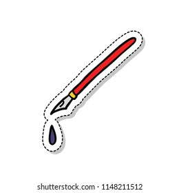 fountain pen sticker doodle icon