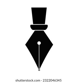 Füllfederhalter, Vektorsymbol.  Symbol des Stiftes. Vektorgrafik.