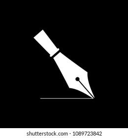 Fountain pen vector icon