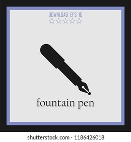 fountain pen vector icon