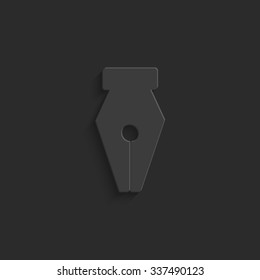 Fountain pen - vector icon