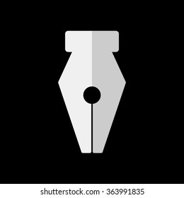 Fountain pen  - vector icon