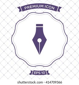 Fountain pen - vector icon