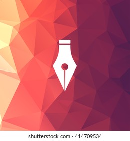 Fountain pen - vector icon
