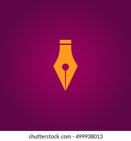 Fountain pen - vector icon