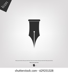Fountain pen vector icon