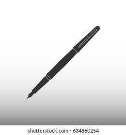 Fountain pen vector icon