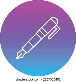 Fontäne Pen Vektorsymbol. Kann für Druck-, Mobil- und Web-Anwendungen verwendet werden.