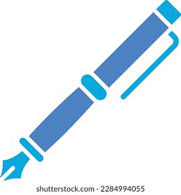 Fountain Pen vector icon. Can be used for printing, mobile and web applications.