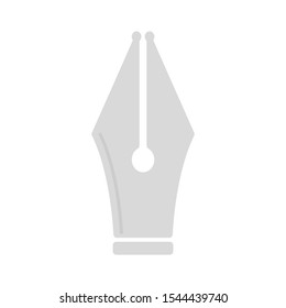 fountain pen writing. vector Ink fountain pen icon, calligraphy supplies for fountain pen