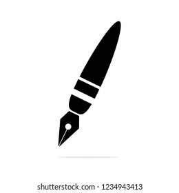 Fountain Pens icon. Vector concept illustration for design.