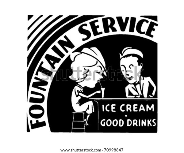Fountain Service - Retro Ad\
Art Banner
