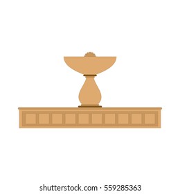 Fountain. Vector