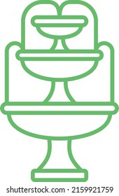 Fountain vector icon. Can be used for printing, mobile and web applications.