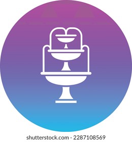 Fountain vector icon. Can be used for printing, mobile and web applications.