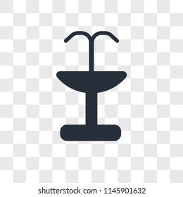 Fountain vector icon isolated on transparent background, Fountain logo concept