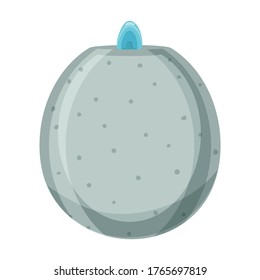 Icono vectorial de la fuente.Icono vectorial de dibujos animados aislado en una fuente de fondo blanco.