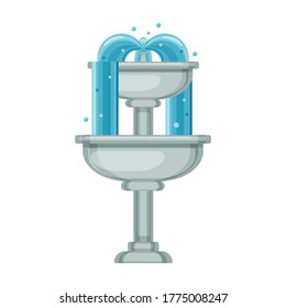Fountain vector icon.Cartoon vector icon isolated on white background fountain.
