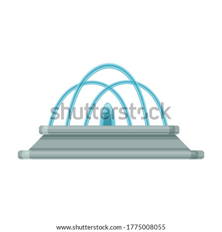 Fountain vector icon.Cartoon vector icon isolated on white background fountain.