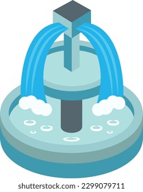 fountain Vector illustration on a transparent background. Premium quality symbols.  Icons for concept and graphic design.