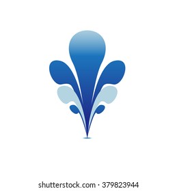 fountain water blue symbol icon sign element