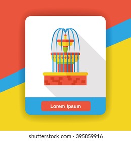fountain water flat icon