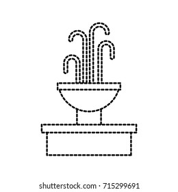 fountain with water splash element