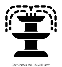 Fountian Vector Glyph Icon For Personal And Commercial Use.
