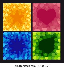 Four abstract backgrounds