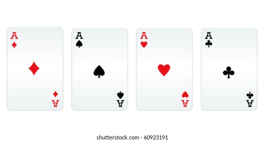 Four aces of different card suits