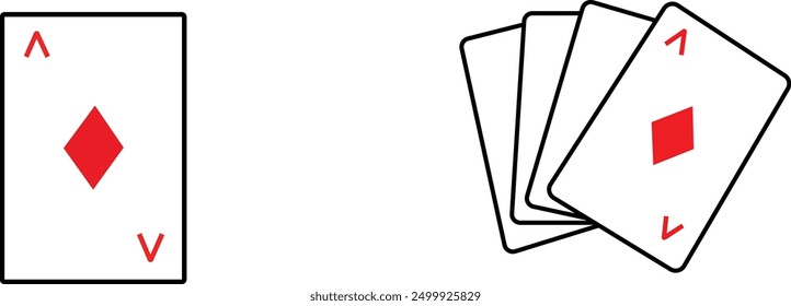 : four aces playing cards cards icon