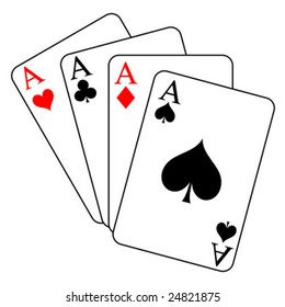 Four Aces Vector Stock Vector (Royalty Free) 24821875 | Shutterstock