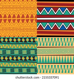 four african culture patterns background