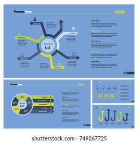 Four Analytics Slide Templates Set Stock Vector (Royalty Free ...