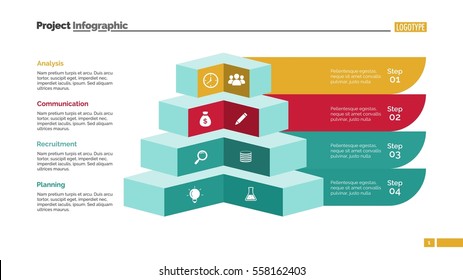 Four Angles Diagram Slide Template