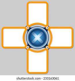 four areas for any text with multiplication symbol