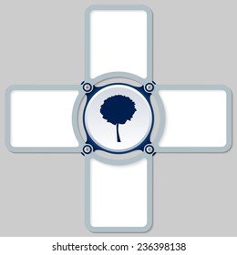 four areas for any text and tree symbol