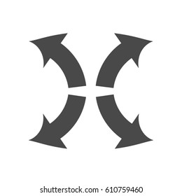 four arrow / info-graphic element