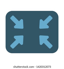 Four arrow pointing icon. flat illustration of Four arrow pointing vector icon for web