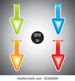 Four arrow style web element