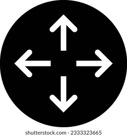 four arrows four arrow spread arrows expand Glyph