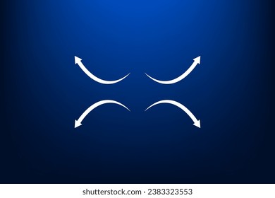 four arrows in different directions