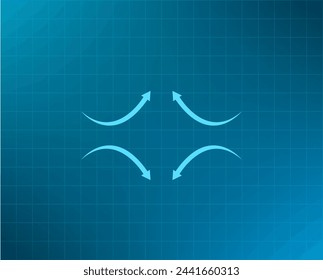 four arrows in different directions