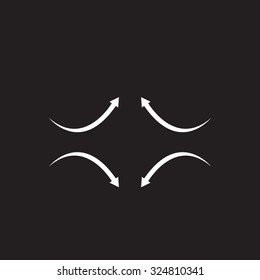 four arrows in different directions
