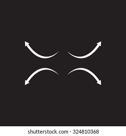 four arrows in different directions