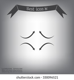 four arrows in different directions