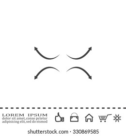 four arrows in different directions