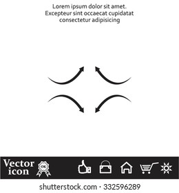 four arrows in different directions